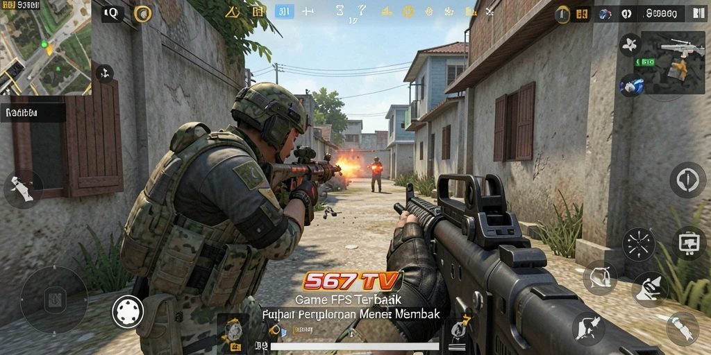 Gameplay menarik dalam 567TV yang menawarkan aksi FPS seru.