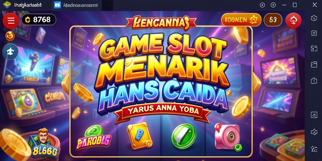 Tampilan gameplay menegangkan dari permainan Slot 8768 yang seru.