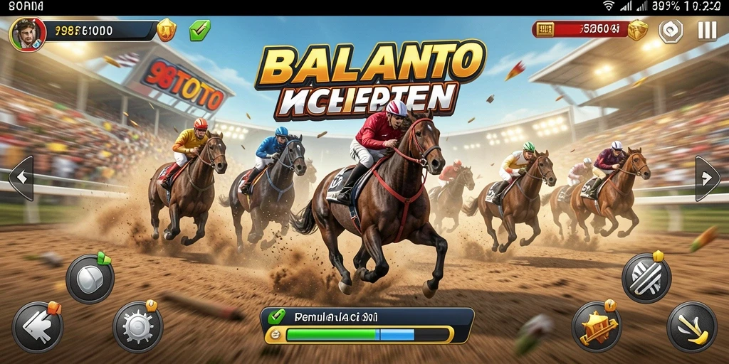 Tampilan gameplay Racing yang seru dan menegangkan di 98TOTO.