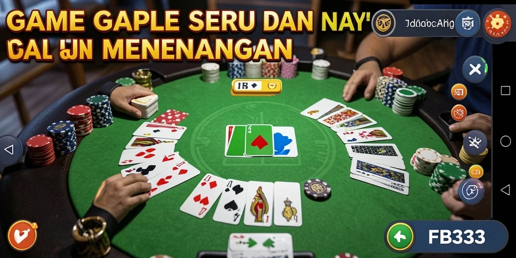 Tampilan gameplay seru dari permainan Gaple FB333.