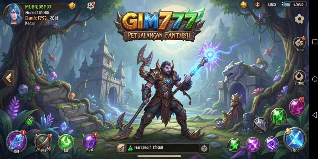 GIM777 menampilkan aksi seru dalam dunia RPG yang penuh warna.