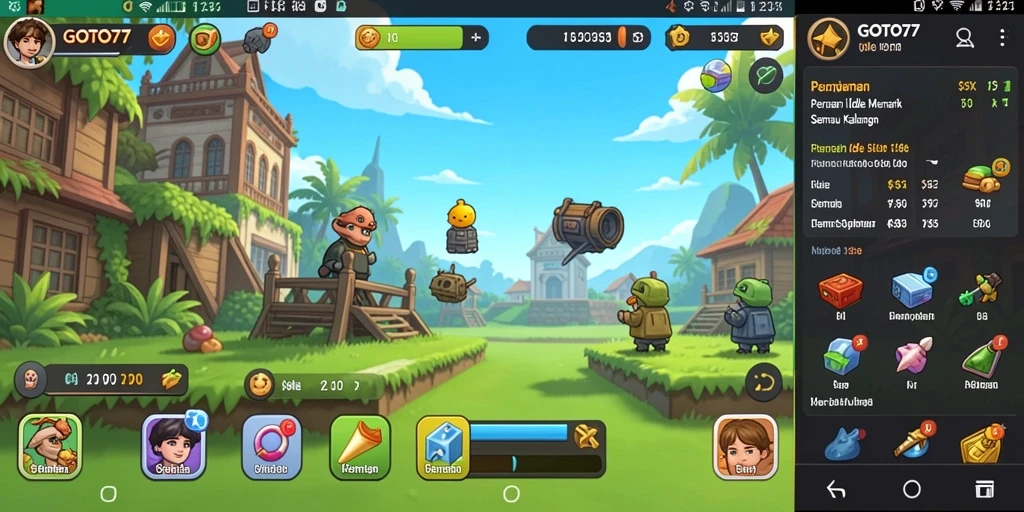 Tampilan gameplay GOTO77 yang menarik dan mudah dipahami.