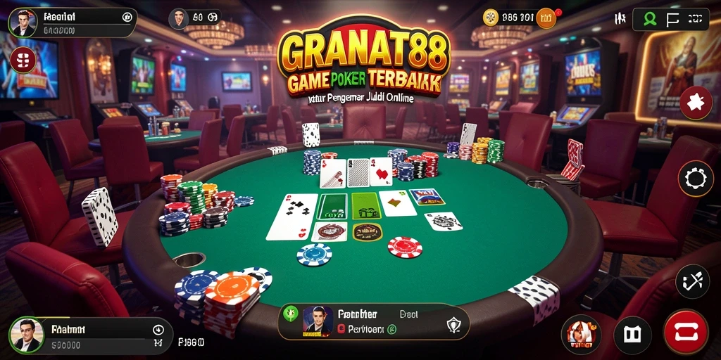 Screenshot gameplay <strong>GRANAT88</strong> yang menunjukkan keseruan bermain Poker.