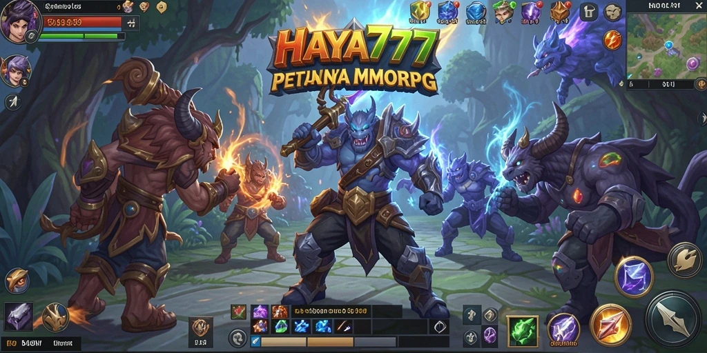 Screenshot gameplay HAYA777 yang menampilkan aksi seru dalam petualangan MMORPG.
