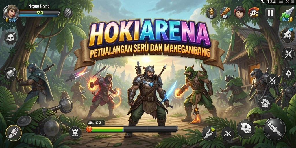 Tangkapan layar HOKIARENA menampilkan gameplay petualangan yang seru.