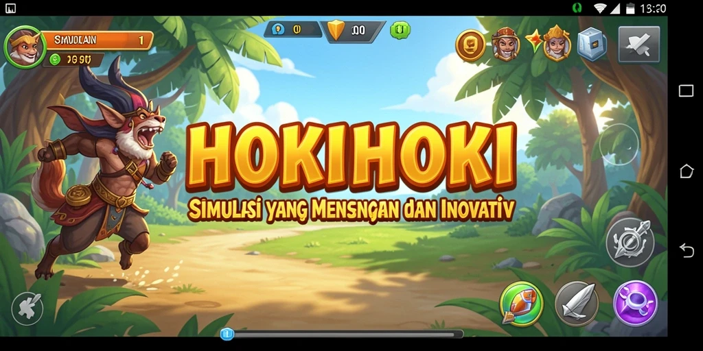Tampilan gameplay HOKIHOKI yang menarik dan dinamis.