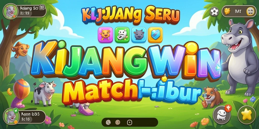 Tampilan gameplay seru dari KIJANGWIN yang penuh warna.