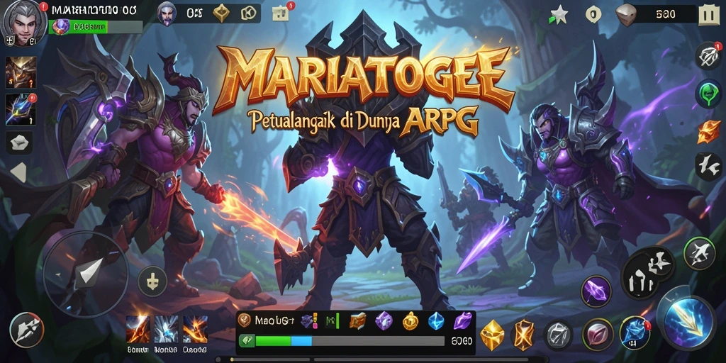 Tampilan grafis MARIATOGEL yang menawan dalam pertarungan ARPG.
