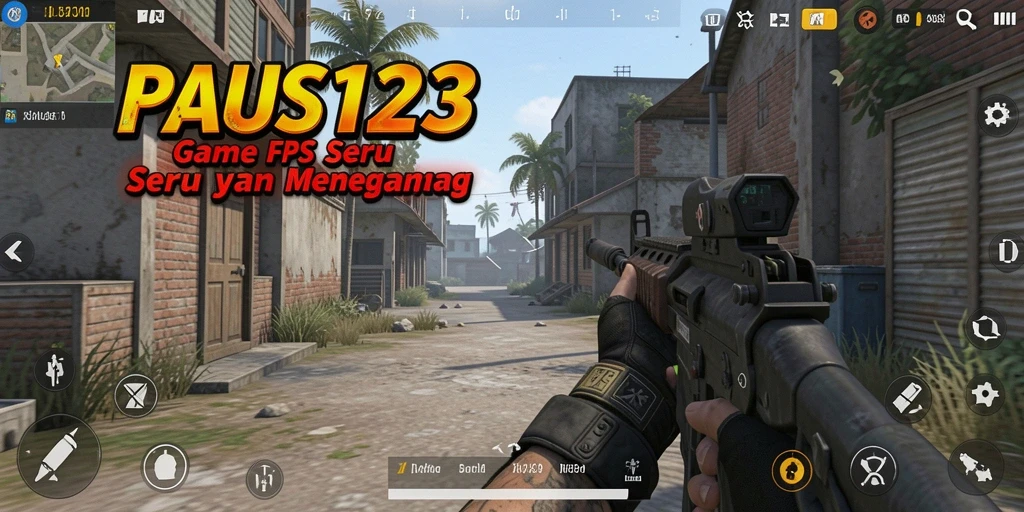 Tampilan seru dari gameplay PAUS123 dalam pertempuran FPS.