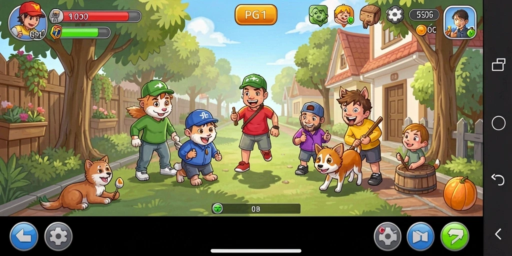 Tampilan gameplay seru dari PG11 dengan berbagai puzzle menantang.