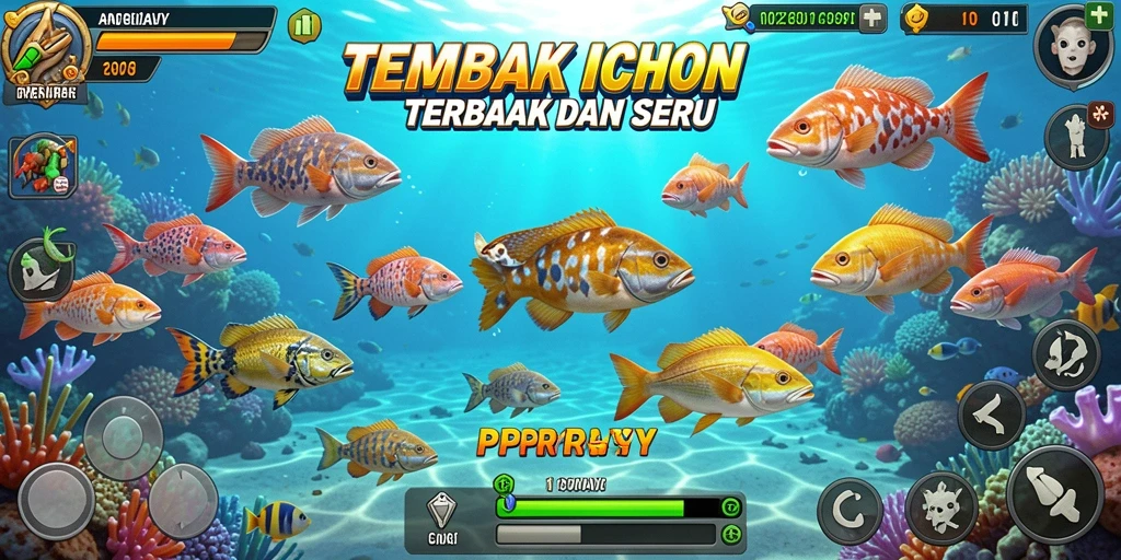 Screenshot gameplay PPRRYY yang penuh aksi Tembak Ikan.