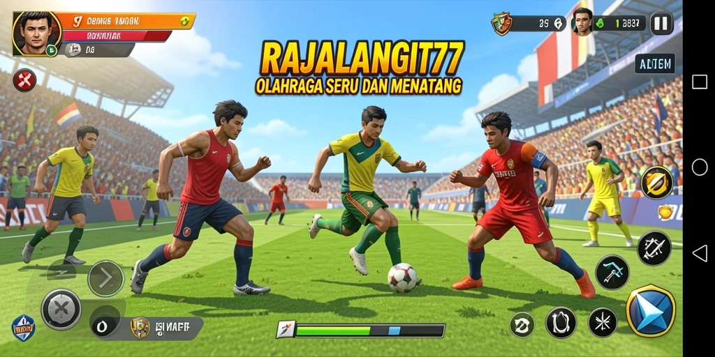 Tampilan permainan <strong>RAJALANGIT77</strong> yang dinamis dan interaktif.