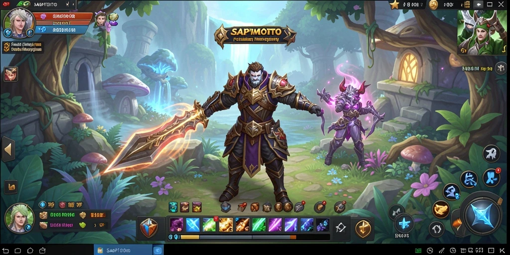 Tangkapan layar gameplay SAPITOTO menunjukkan aksi seru dalam dunia MMORPG.
