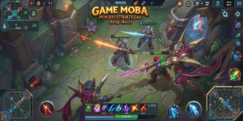 Gameplay seru dan dinamis di arena WISNU123.